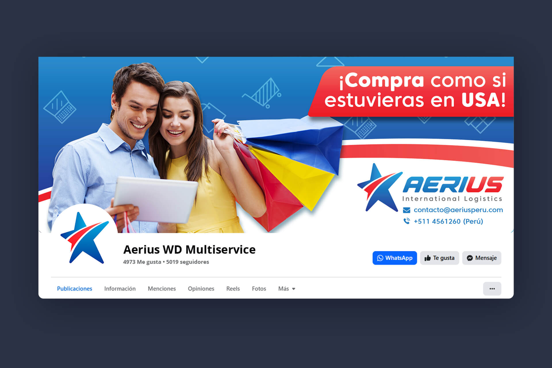 Diseño de logotipo, flyers y video 2D para Aerius International