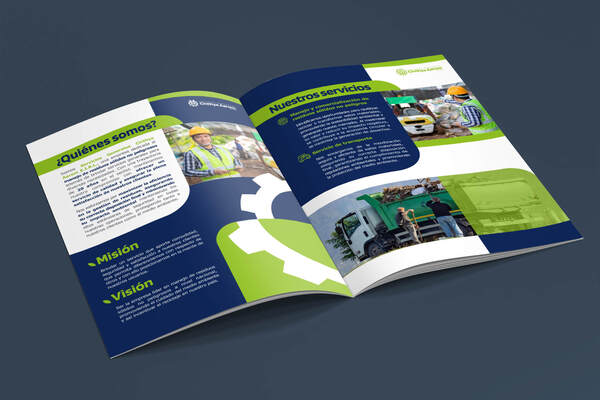Diseño de logotipo y brochure para Cinthya Aarom Servicios Generales