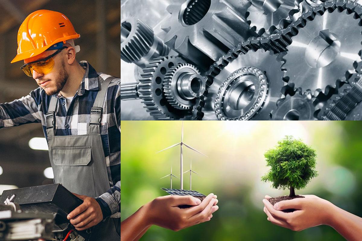 Referencias conceptuales utilizadas para el diseño del logotipo de Engihsem, relacionadas con trabajo, seguridad y cuidado del medio ambiente