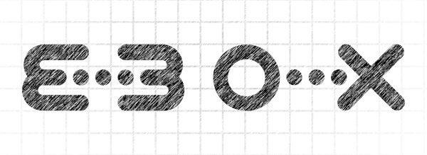 Boceto conceptual del logotipo de Idebox donde se representan la conexión entre personas y el recorrido entre inicio y resultado