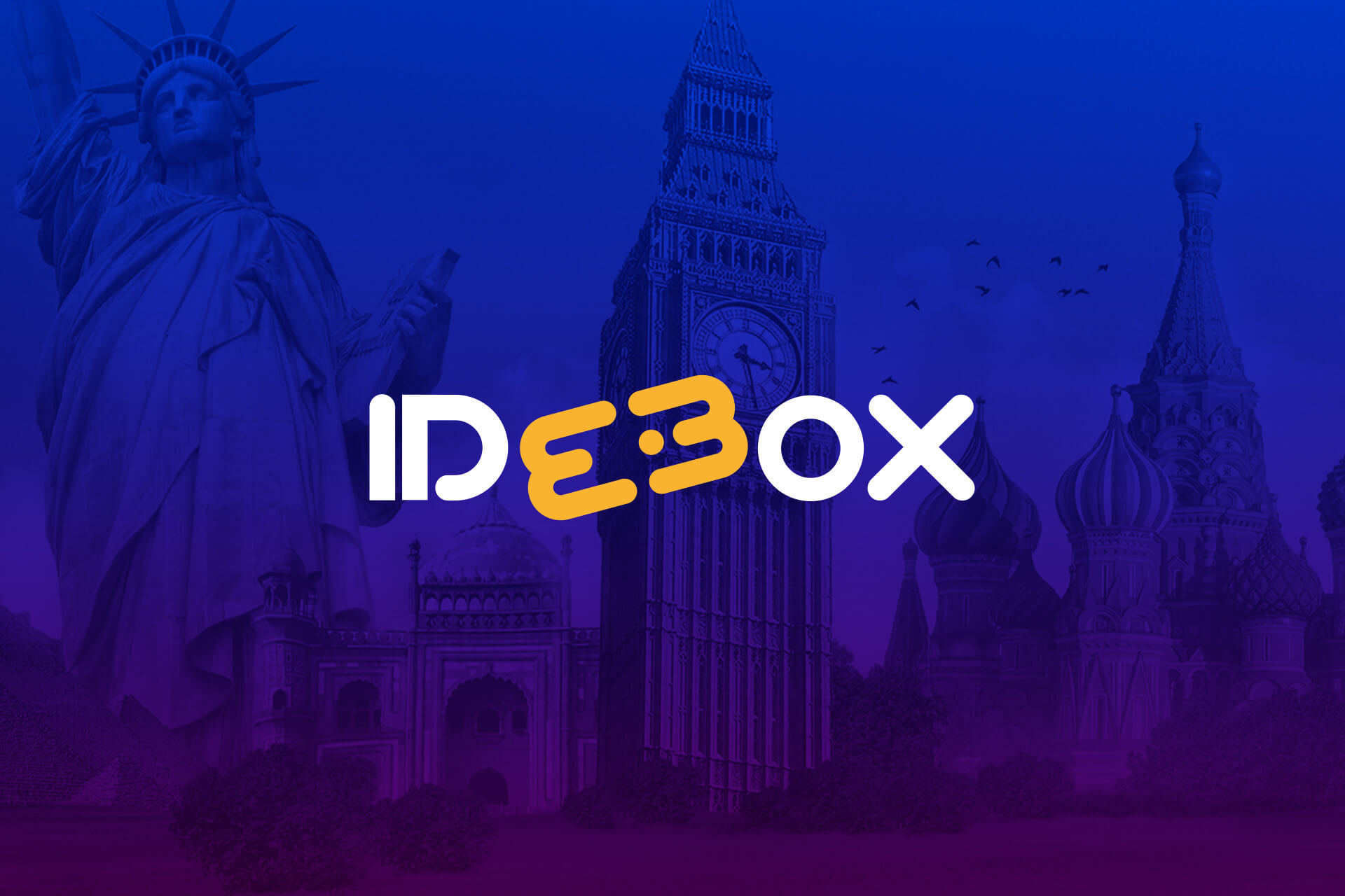 Logotipo de Idebox en versión negativa