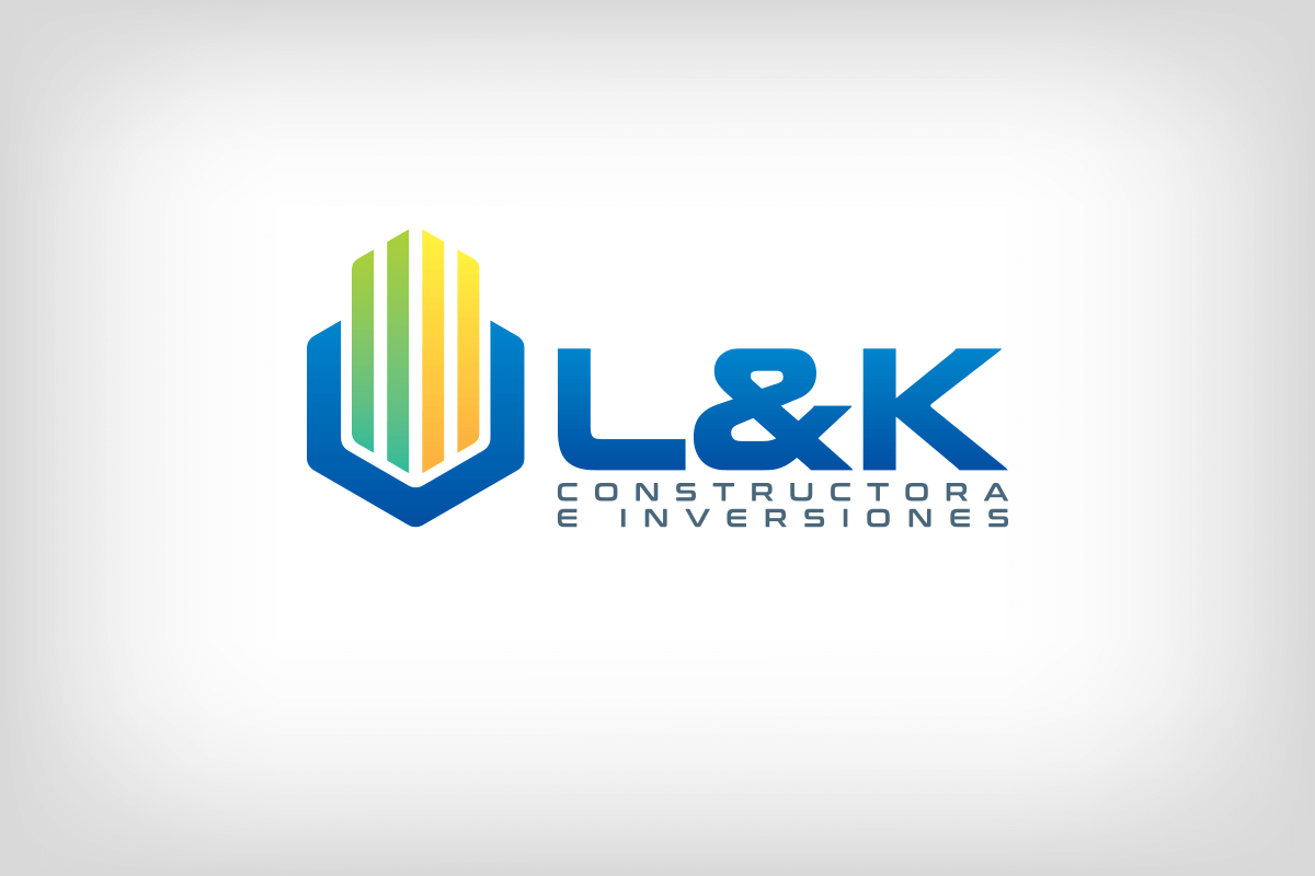 Diseño de logotipo, tarjeta de presentacion y folder para L&K Constructora e Inversiones