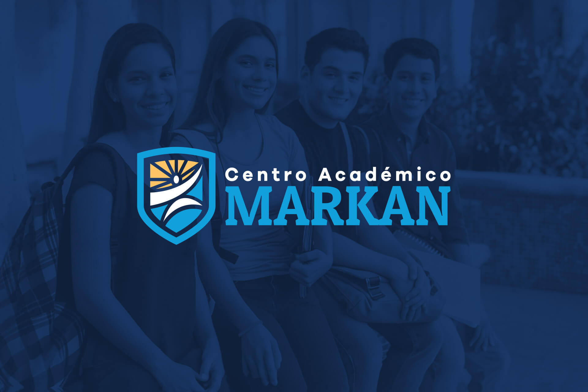 Diseño de logotipo, flyers publicitarios para redes sociales, publicidad impresa y video para Centro Académico Markan