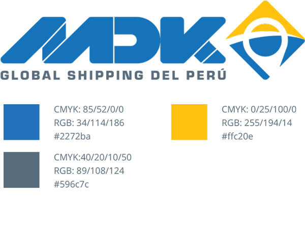 Colores utilizados en el logotipo