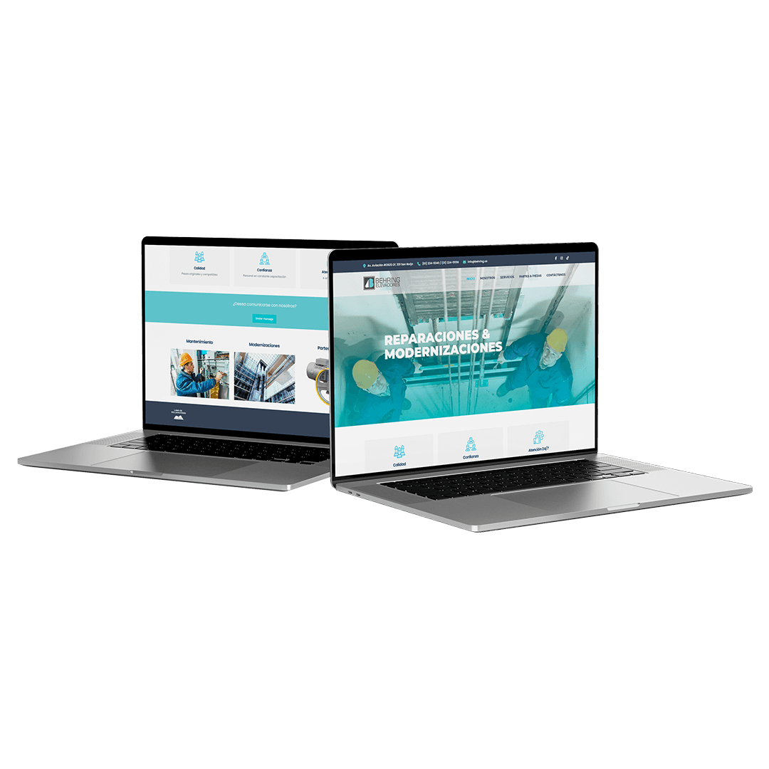 Diseño web para Behring Elevadores